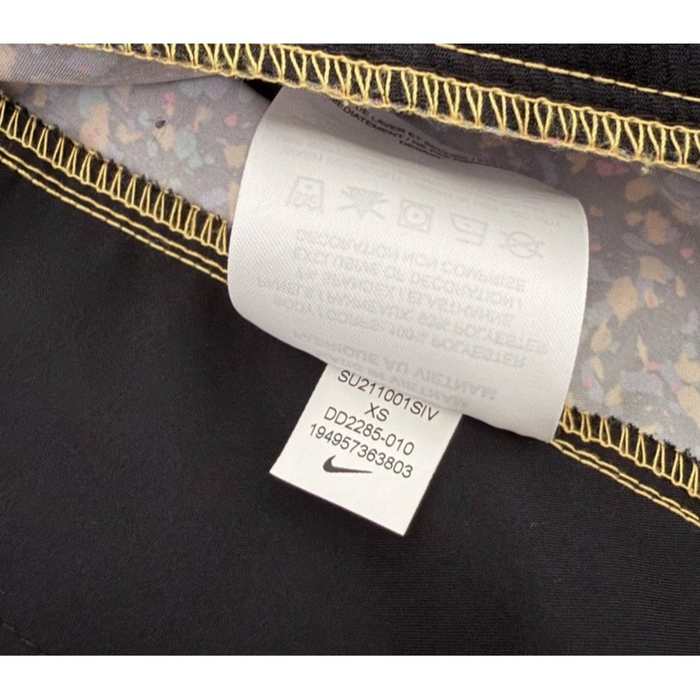 Nike Running Jacket Women's XS Black Icon Clash Sheer Sleeve Packable DD2285 - Picture 10 of 12